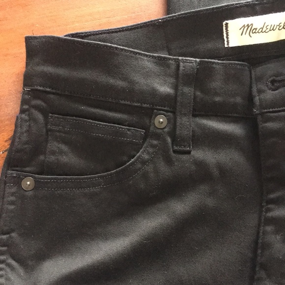 Madewell Black 10” High Rise Skinny jeans Size 27T - Picture 6 of 7